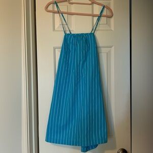 Target Blue Sleeveless Halter Sundress